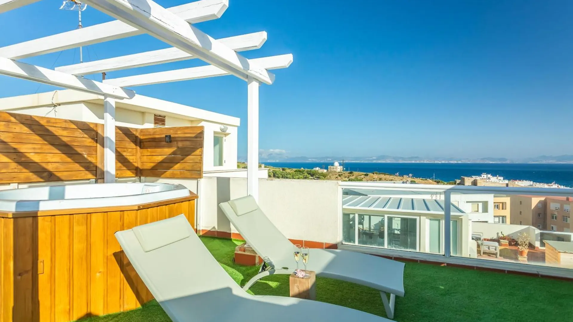 Terrace With Panoramic Views On Sea & Africa Apartment Tarifa 0*,